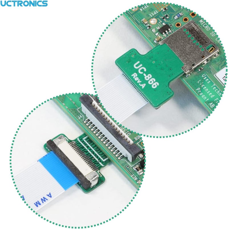 UCTRONICS Micro SD Male to Female Flexible Extender, 15cm/5.9in Micro SD Card Extension Cable Adapter Compatible with Raspberry Pi, Arduino, and 3D Printer, 4 Pack - Image 3
